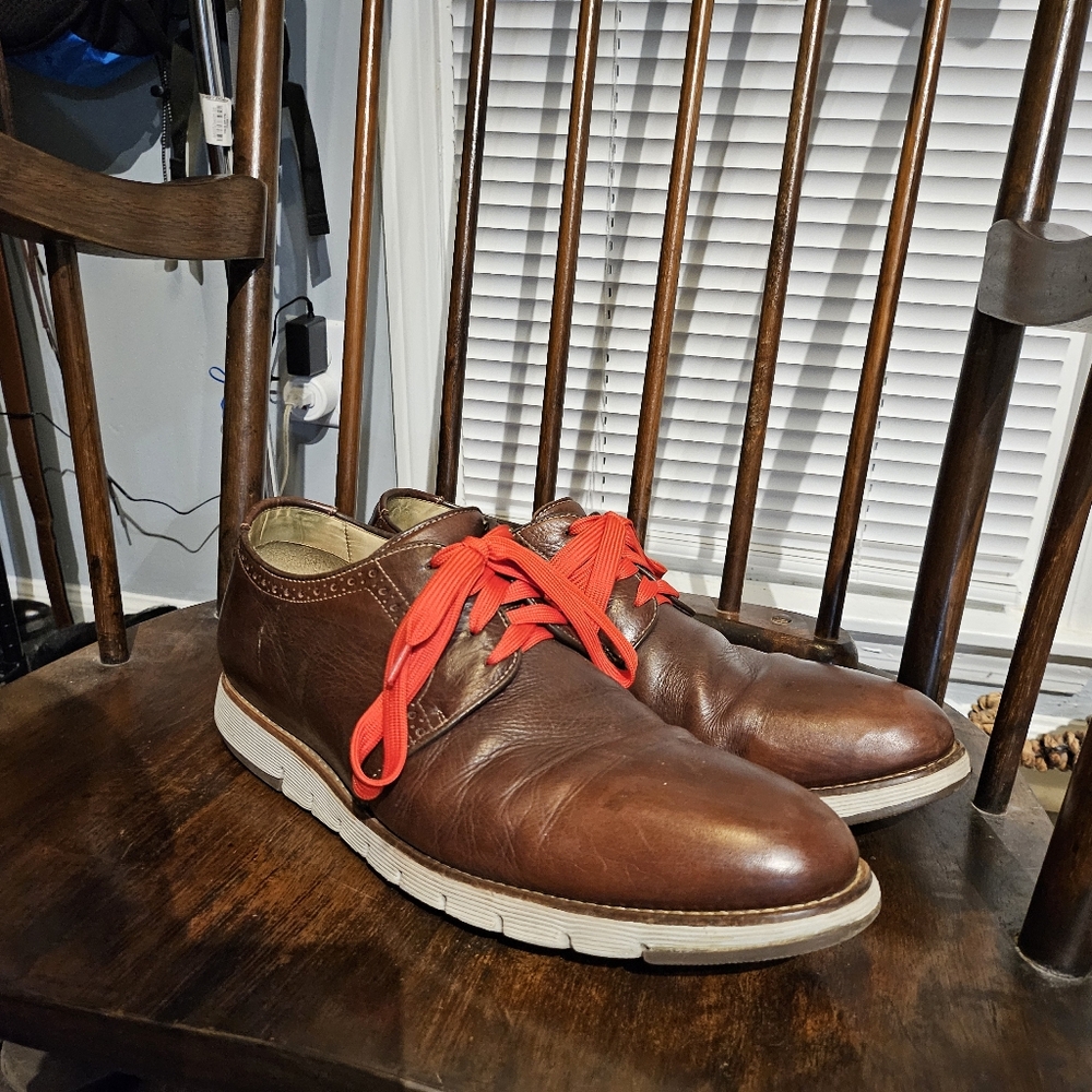 Johnston Murphy Leather Shoes Brown Size 12